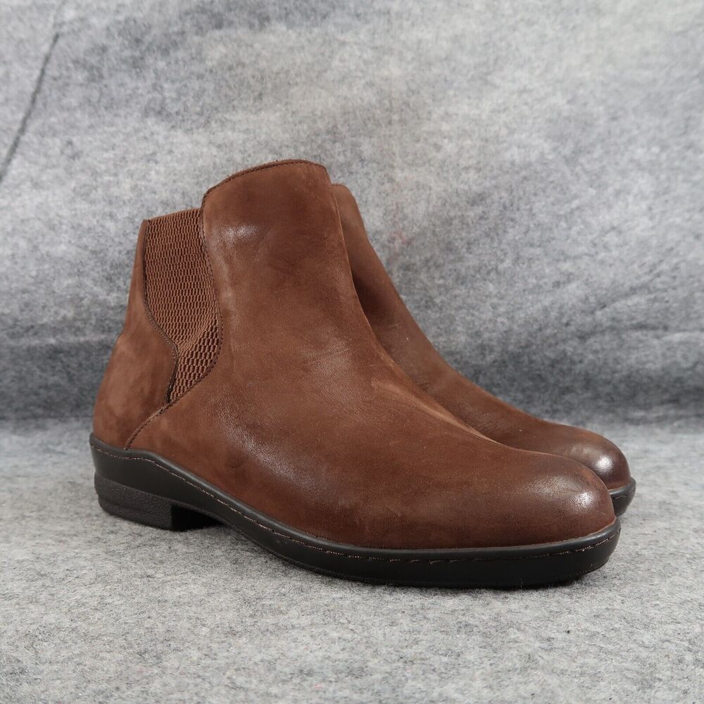 David Tate Shoes Women 6 Bootie Casual Leather Comfort Gore Panel Zip Ankle Boot